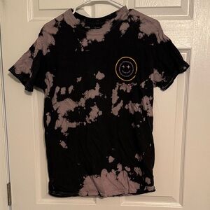 Black and Pink Tie-Dye Men’s Shirt
